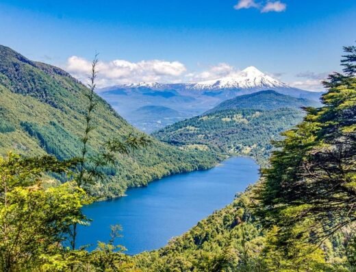 lago huerquehue volcan villarrica