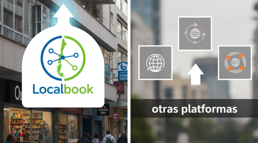 Comparativa: Localbook vs otras plataformas de promoción local en Chile